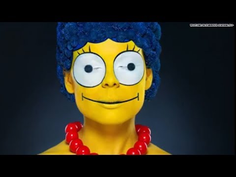 Creative or creepy? A real-life Marge Simpson!