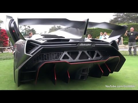 Lamborghini Veneno SOUND! Start Up   Driving On The Road!
