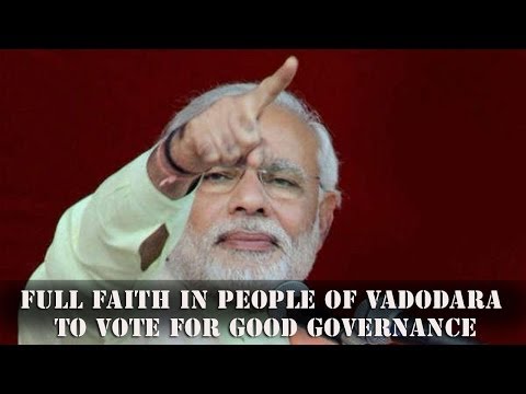 Modi thanks Vadodarans for their love & support