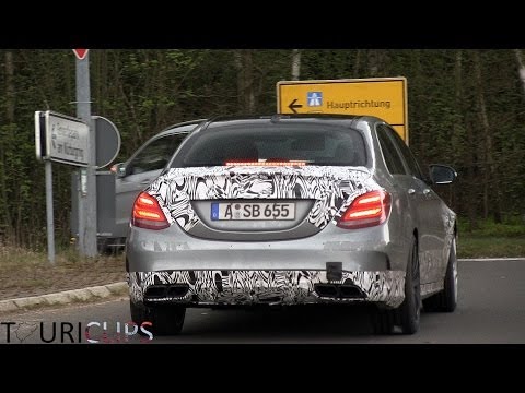 2015 Mercedes-Benz C63 AMG W205 spied testing on the Nürburgring!