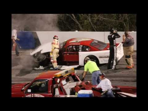 Hickory Motor Speedway- Limited Late Model Crash 4/12/2014