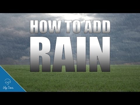 PHOTOSHOP TUTORIAL: How to add RAIN #43
