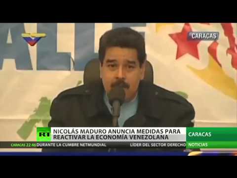Maduro anuncia un paquete de medidas para reactivar la economía de Venezuela