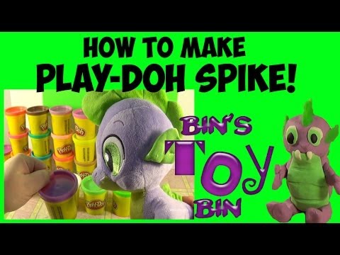 How to Make Play-Doh SPIKE THE DRAGON! My Little Pony Fun! by Bin’s Toy Bin