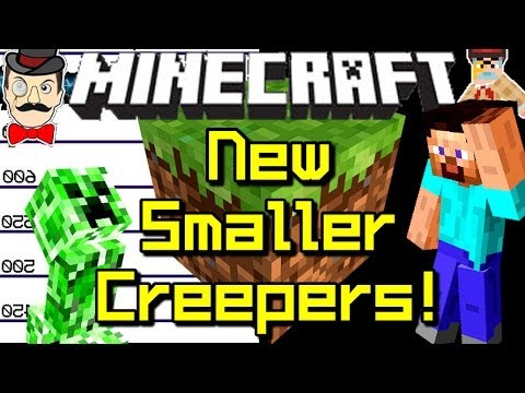 Minecraft New SMALLER CREEPERS in Latest Snapshot!