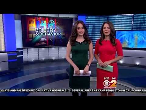 CBS 2 News – Diane Macedo & Andrea Grymes pantyhose legs & high heels (5-17-14)