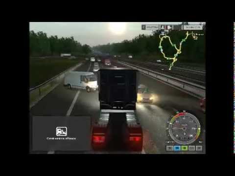 Funny accidents in Euro Truck Simulator
