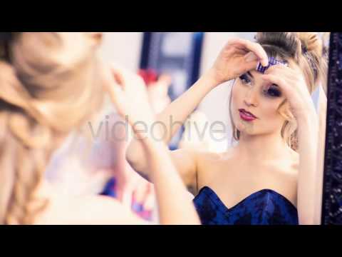 Stock Footage – Girl in Beauty Salon