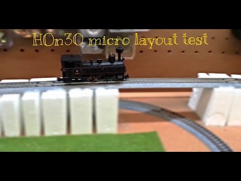 HOn30/Hoe 009 micro train layout testing (work in progress)