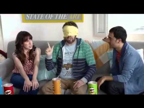 Blindfold Taste Test Funny Pringles Commercial