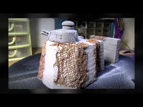 Building Verlinden Productions Tank Turret Bunker. From Start to Finish. Part 2 D-Day Diorama.