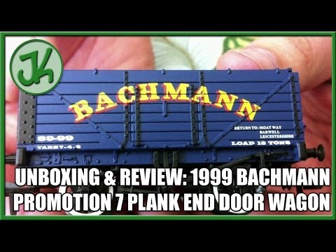 Unboxing & Review: The 1999 Bachmann Promotional 7 Plank End Door Wagon