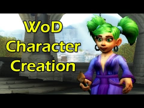 Warlords of Draenor Alpha: Character Creation Screen with Wowcrendor