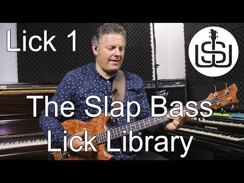 Slap Bass Library Lick 1 – bass lesson by Scott Whitley