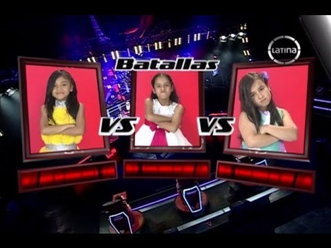 Marjorie, Luz y Valeria cantan Enamorada de mi país – La Voz Kids Perú – Las Batallas – Temporada 1