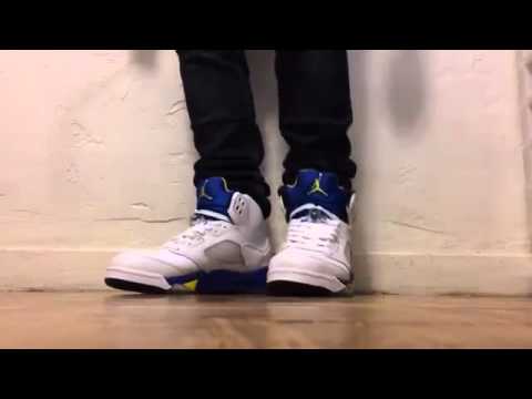 Air Jordan Retro 5 Laney Review On Feet 2013