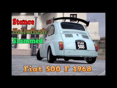 Gran Turismo 6 Tuning : Hellaflush/Stance/slammed – Fiat 500 F 1968 (gt6)