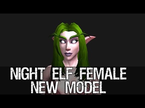 Night Elf Female Character New Model Preview – Warlords of Draenor