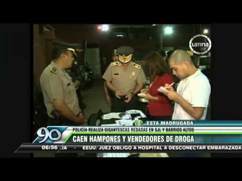 Policía realizó operativo en San Juan de Lurigancho y Barrios Altos