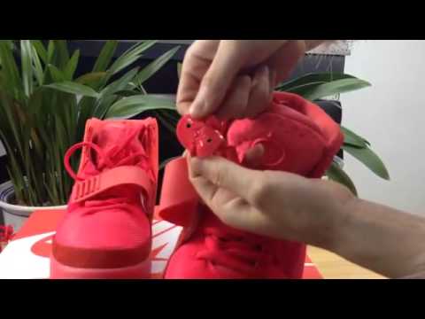 Cheap Wholesale 2014  Nike New Super Max Perfe Nike Air Yeezy 2 Red October With Roman