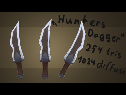 | PigArt | BLENDER Hand Painting: „Hunters Dagger“