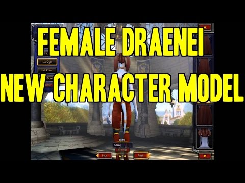 Warlords of Draenor Beta: Female Draenei New Character Model