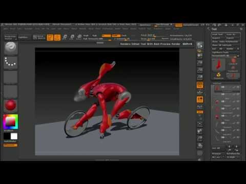 ZBrush modeling tutorial: Creating a rendered turntable video | lynda.com
