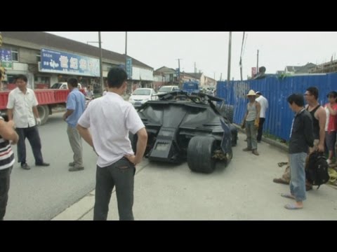 Man in China builds his own Batmobile