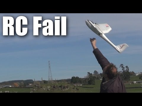 Gordon’s „foam-goose“ RC Plane fails