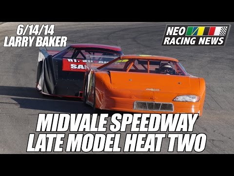 NEO Racing News – Late Model Heat Two @ Midvale (Larry Baker) – 6/14/14
