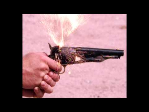 Slow Motion: 1860 Army cap & ball revolver