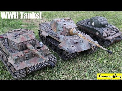 Toy Tanks? German Tiger 1, King Tiger & American Sherman Diecast Tanks
