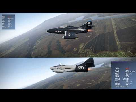 War Thunder – F9F Panther Climb Test 1.41.29.131