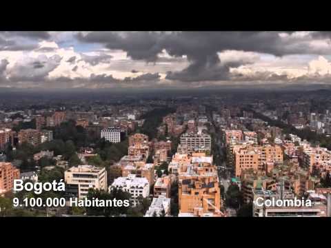 Ciudad Mas Poblada de Cada Pais  de Sudamerica