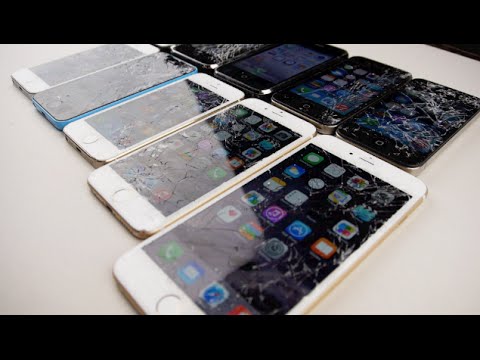 iPhone 6 Plus vs 6 vs 5S vs 5C vs 5 vs 4S vs 4 vs 3GS vs 3G vs 2G Drop Test!