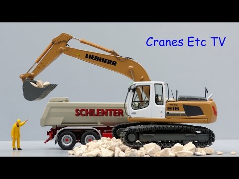 NZG Liebherr R 916 Classic Excavator ‚WK-Bau‘ by Cranes Etc TV