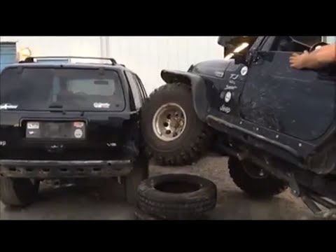 1998 jeep Cherokee 5.2L gets destroyed