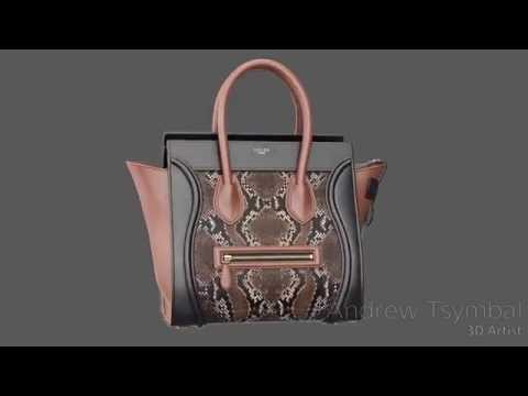 Celine Luggage Photorealistic 3D Model