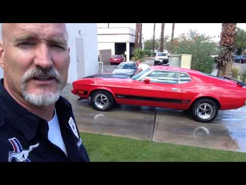 Washing her to go home Tim’s 1973 Mach 1 – Day 34