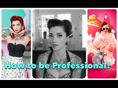 How to be a Pinup: Prefessionalism! by CHERRY DOLLFACE