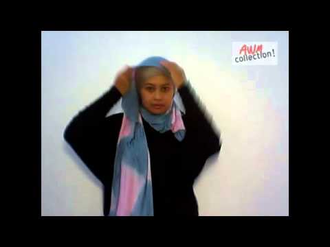 Cara Memakai Jilbab Pashmina Kaos yang Simple by AWMCollection