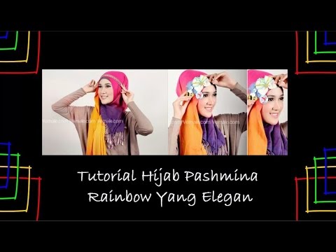 Tutorial Hijab Pashmina Rainbow Yang Elegan – Hijab Style