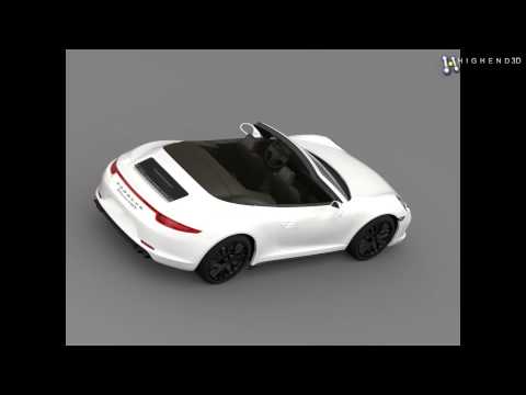 Porsche 911 Carrera 4 GTS Cabriolet 991 2015 3D Model From CreativeCrash.com
