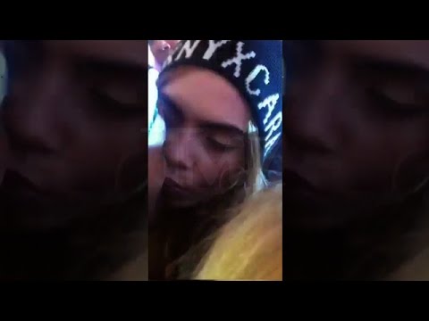 Cara Delevingne — Framed and Loving It! Makes Out With Random Artist