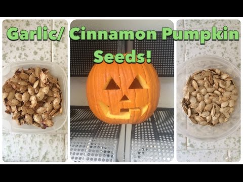 Roasted Pumpkin Seeds 2 Ways: Garlic & Spice by CHERRY DOLLFACE