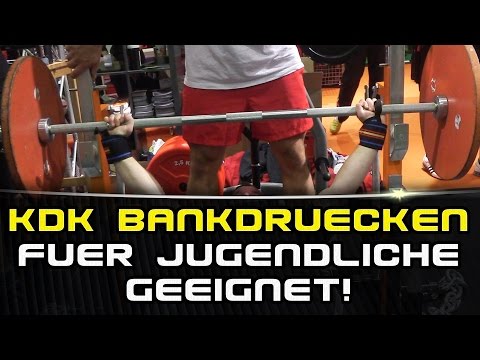 KDK Bankdrücken für Jugendliche geeignet! (mit Untertitel): Training – DanielGildner.com