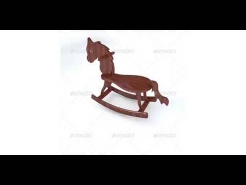 Preview Wooden Rocking Horse and Quad Mesh