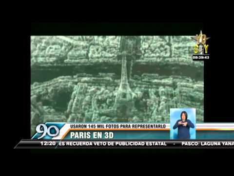Proyecto Paris busca mostrar la ciudad en 3D