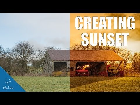 PHOTOSHOP TUTORIAL: Creating Sunset with Shadows and Colour #34