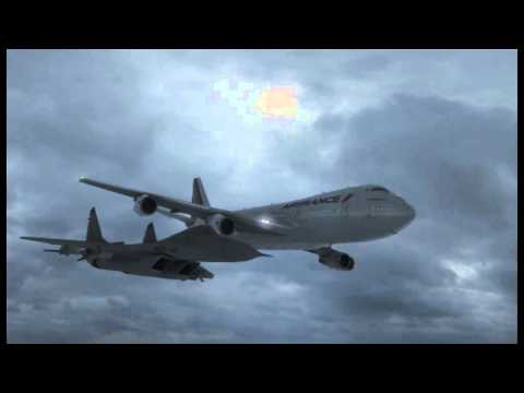 Jetstrike first test –  AIR FRANCE 747  Maps Custom – Video Copilot